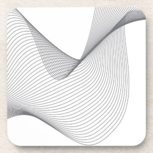 Porta-copo Ilustração moderna, simples e futurista de onda ur