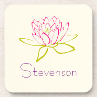 Ilustração Personalizada da Flor de Lotus / Lily d