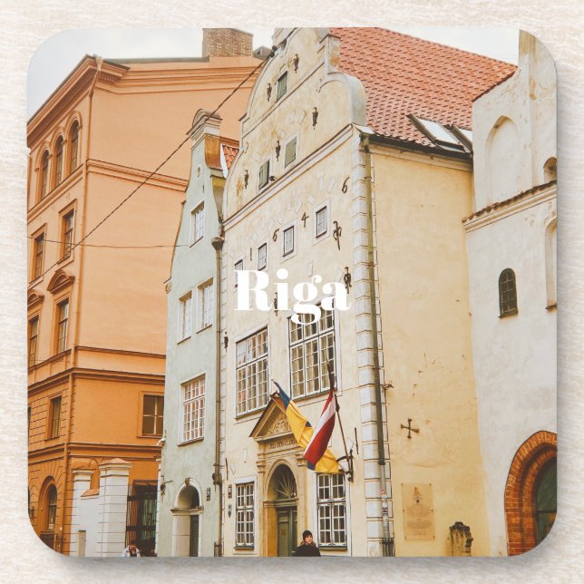 Porta-copo Ímã de Foto Flexível da Cidade de Riga (Frente)
