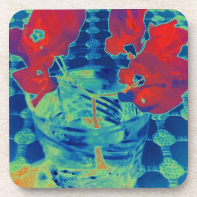 Porta-copo imagem de bougainville (Frente)