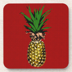 Porta-copo Imagem de Newsprint do Pineapple