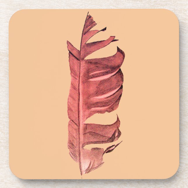 Porta-copo Imagem original de desenho de folha fina (Frente)