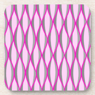 Porta-copo Impressão da fita do meio século - cor-de-rosa e