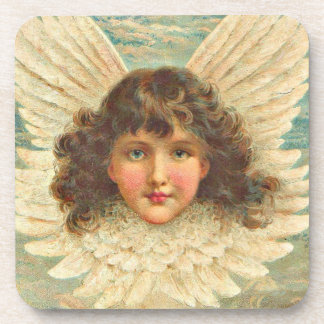 Porta-copo impressão de anjo vitoriano