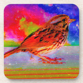 Porta-copo Impressão de Arte do Sonho de Pássaro Cósmico"