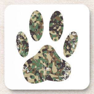 Porta-copo Impressão de Cachorro de Camo Distante