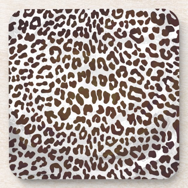 Porta-copo Impressão de Chocolate Leopardo (Frente)