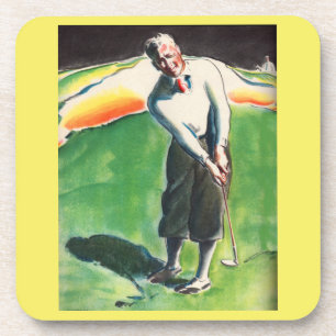 Porta-copo impressão de golfe de 1934