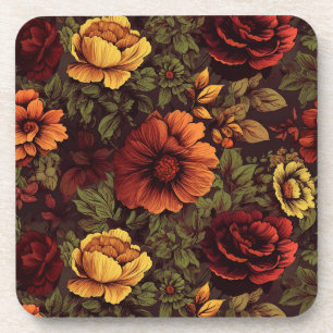 Porta-copo Impressão Floral de Vintagem de Cor da Prureza