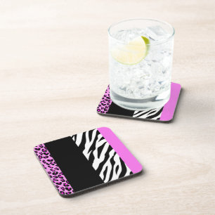 Porta-copo Impressão Leopardo, Impressão Zebra, Impressão Ani