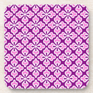 Porta-copo Impressão quimono, cor-de-rosa-orquídeo e roxo