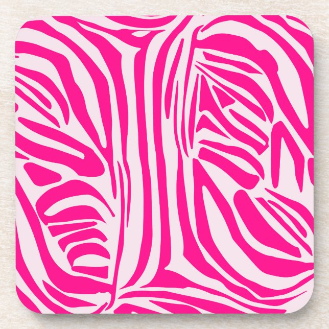 Porta-copo Impressão zebra rosa (Frente)