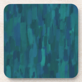 Porta-copo Impressionist Brush Strokes, Navy, Teal, Blue