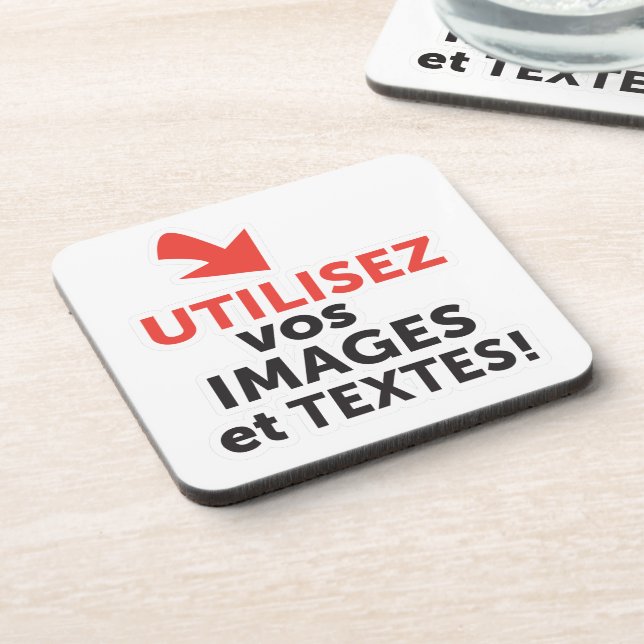 Porta-copo Imprimer vos design en ligne DIY en Français (Left Side)