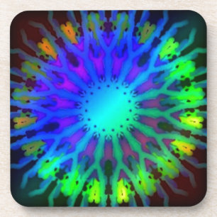 Porta-copo Incandescência na arte escura do caleidoscópio