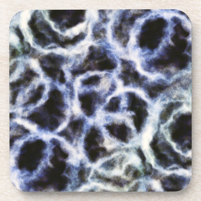 Porta-copo índigo reciclado shibori : (Frente)