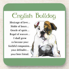 Porta-copo Inglês Bulldog Puppy Heritage of Love