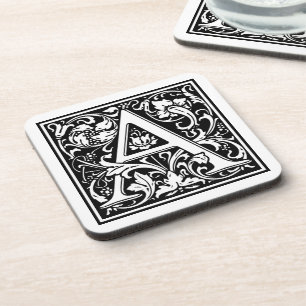 Porta-copo Inicial decorativa "A" da letra