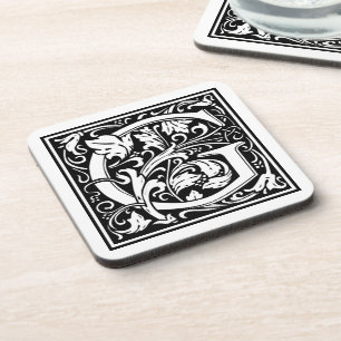 Porta-copo Inicial decorativa "G" da letra