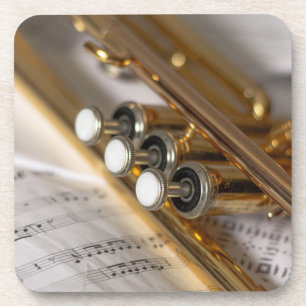 Porta-copo Instrumento de marca de música para trompetes e f