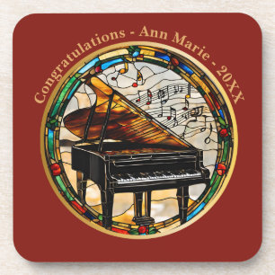 Porta-copo Instrumento Musical de Piano Personalizado