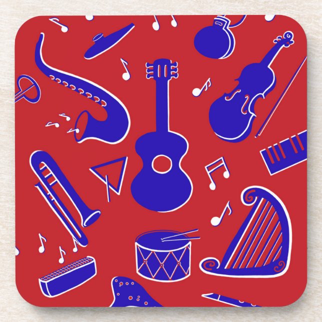 Porta-copo Instrumentos Musicais (Frente)