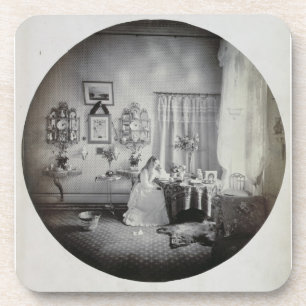 Porta-copo Interior da casa de Muckross, c.1865 (impressão d
