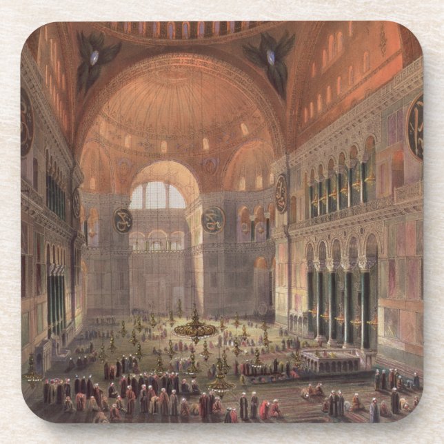 Porta-copo Interior de Haghia Sophia, Constantinople, bar. 18 (Frente)
