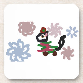 Porta-copo Inverno de gato preto