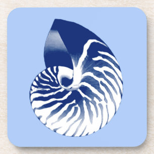 Porta-copo Invólucro do Nautilus - marinho, branco e azul cl