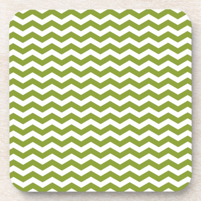 Porta-copo Ipanema Green Wave Chevron (Frente)