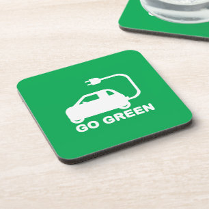 Porta-copo Ir Verde ~ Dirigir Carros Elétricos