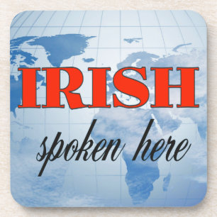 Porta-copo Irlandês falou aqui terra nublada