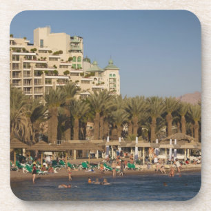 Porta-copo Israel, o Negev, Eilat, a praia do Mar Vermelho