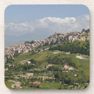 Porta-copo Itália, Sicília, Enna, Calascibetta, Vista da Ma