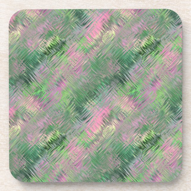 Porta-copo Jade Green Crystal Gel Pattern (Frente)