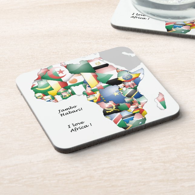 Porta-copo Jambo Habari África! Eu amo a África (Left Side)