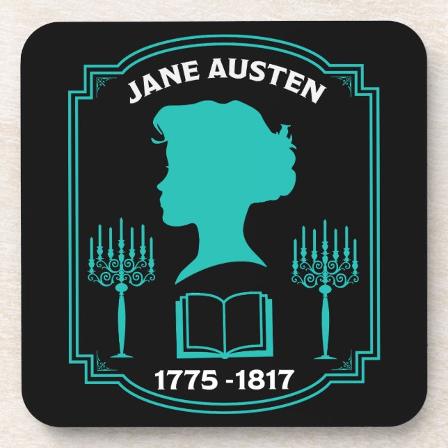 Porta-copo Jane Austen English Novelist (Frente)