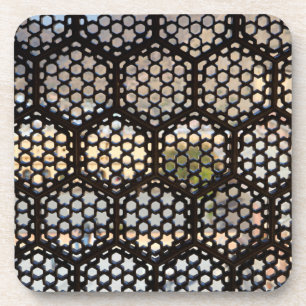 Porta-copo Janela de Treliça Geométrica, Índia