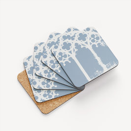 Porta-copo Janela Gótica Minimalista (Azul Pálido)