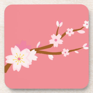 Porta-copo Japonês - Sopro brilhante Sakura Brilhante cor-de