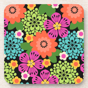 Porta-copo Jardim Allana Havaiano Floral Gráfico - Brilhos