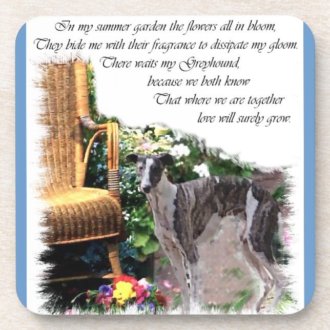 Porta-copo Jardim de Verão de Greyhound (Frente)