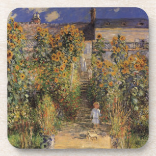 Porta-copo Jardim do Artista em Vetheuil por Claude Monet
