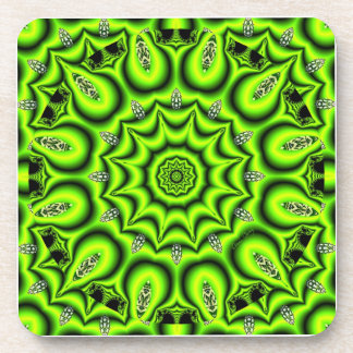 Porta-copo Jardim do primavera, verde limão abstrato