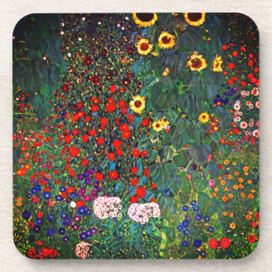 Porta-copo Jardim Flor Gustav Klimt