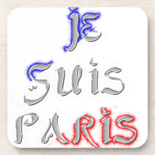 Porta-copo Je Suis Paris Eu amo Paris
