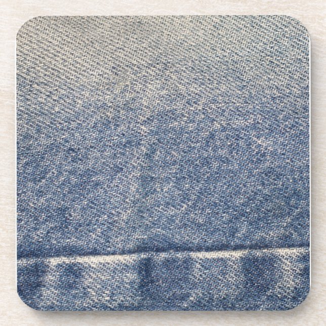 Porta-copo Jeans desbotados / Tecido denim (Frente)