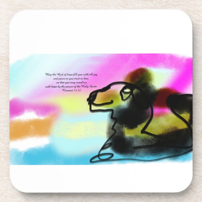 Porta-copo Jesus ama (Frente)