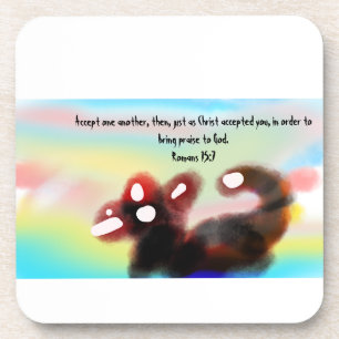 Porta-copo Jesus aqui 